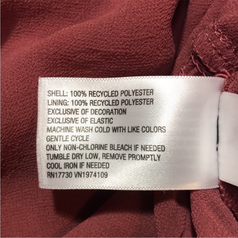 Universal Thread Bohemian Ruffle Smocked Sheer Blouse Mauve Var Sizes | NWT - Picture 7 of 7
